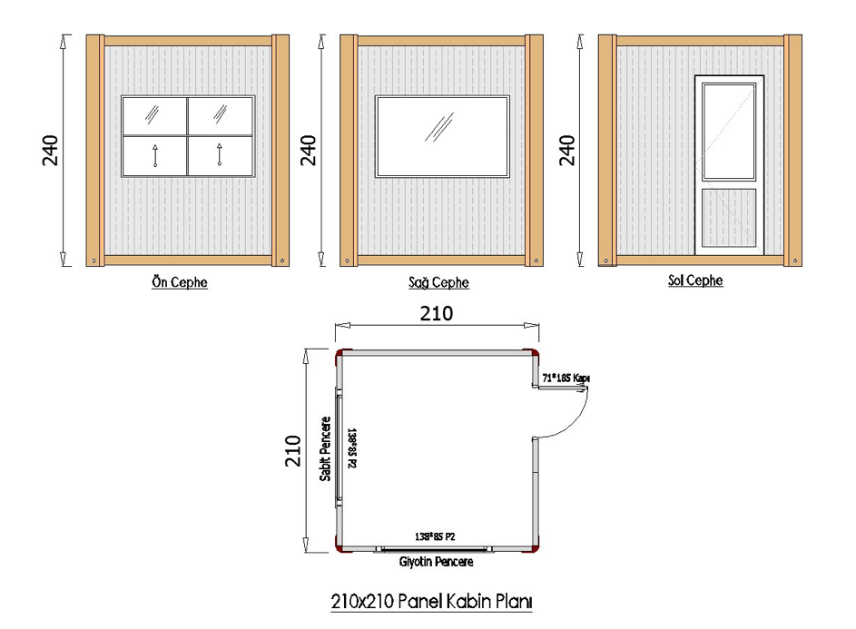 YENİ 210x210 Panel Kabin